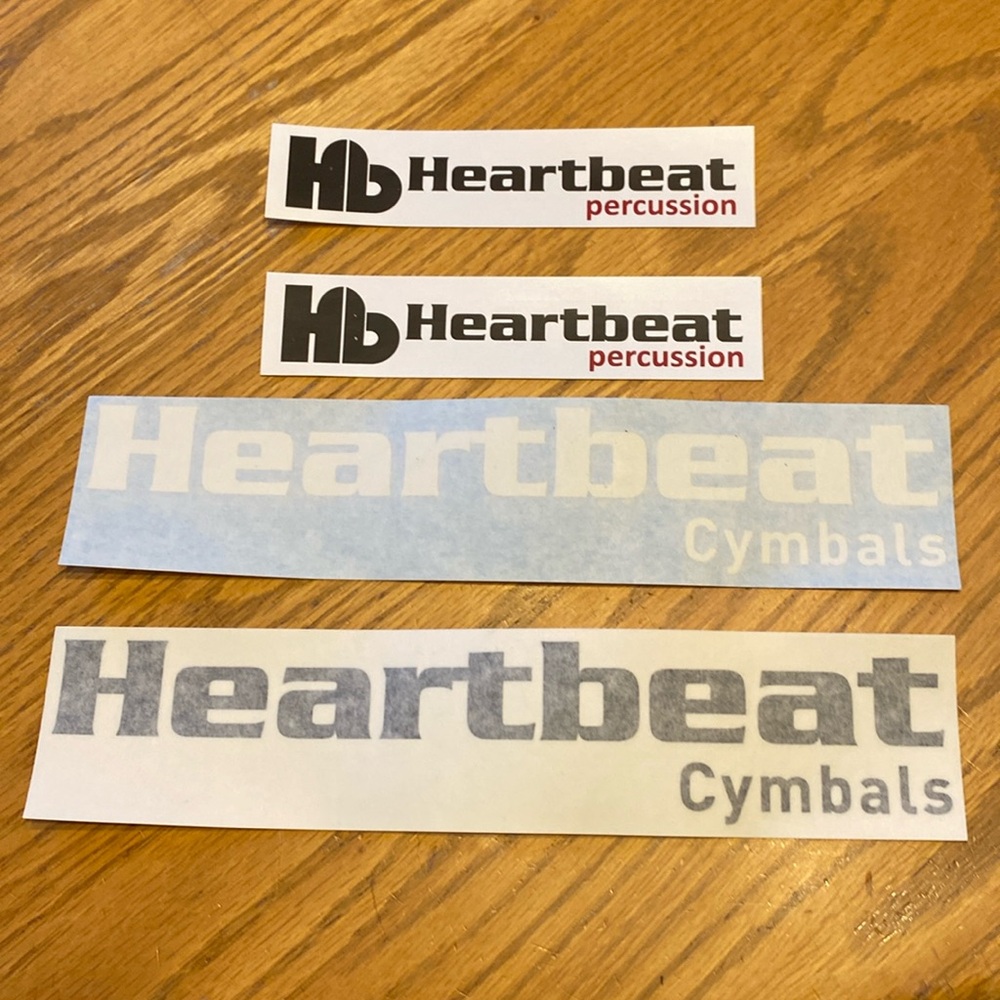 Heartbeat Percussion Sticker Decals